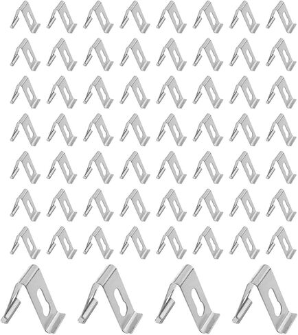 60PCS Photo Frame Back Plate Shrapnel V - Shaped Snap Stainless Steel Photo Frame Spring Clip Metal Spring for Photo Frame for Photo Frames and Picture Frames in Kuwait