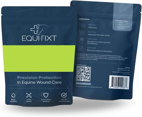 10-Piece Multi Pack, Equine Wound Care Adhesive Patches, 4-Way Stretch Material, Water-Resistant (Mix) in Saudi Arabia