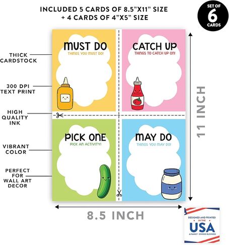 Andaz Press Fast Finishers Classroom Poster, Must Do, Catch Up, May Do, Pick One Visual Aid, Behavior Management Tool for Elementary Students, Bulletin Board Sign, Thick Cardstock, 8.5x11 in Saudi Arabia
