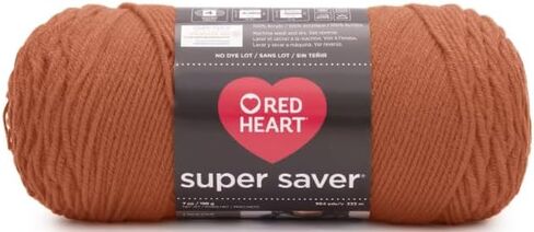 Red Hearts Super Saver Sienna Yarn - 1 Pack of 198g/7oz - Acrylic - 4 Medium (Worsted) - 364 Yards - Knitting/Crochet in Saudi Arabia