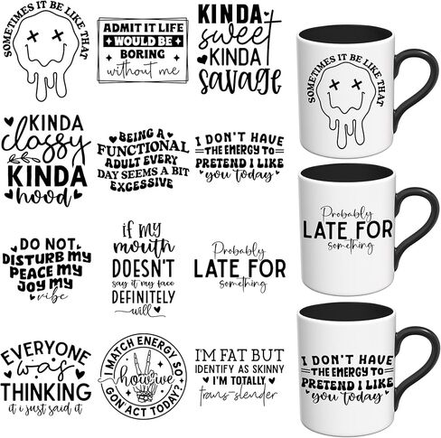 UV DTF Stickers - 12 Sheets Best Friends UV DTF Cup Wrap for Coffee Mugs Glass, DIY Decals for Tumblers, Waterproof Rub on Transfers for Crafts in Saudi Arabia