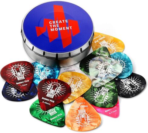 Donner Guitar Picks Holder, with Picks Case 3 Pack, 10pcs Guitar Picks Contains Thin, Medium, Heavy Picks, 9pcs 3M Stickers, Suitable for Acoustic Guitar Electric Guitar Bass Ukulele Banjo in Saudi Arabia