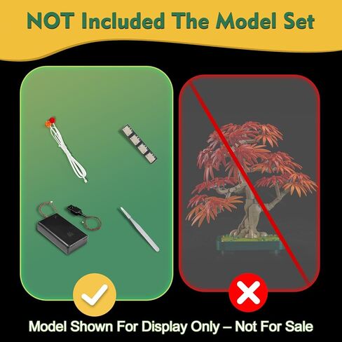 Light Control Lighting Compatible with Lego 10348 Japanese Red Maple Bonsai Tree - No Model Only Lights, LED Lighting Accessories Compatible with Lego 10348 (Customized Version) in Saudi Arabia