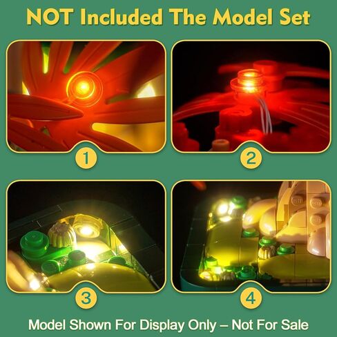 Light Control Lighting Compatible with Lego 10348 Japanese Red Maple Bonsai Tree - No Model Only Lights, LED Lighting Accessories Compatible with Lego 10348 (Customized Version) in Saudi Arabia