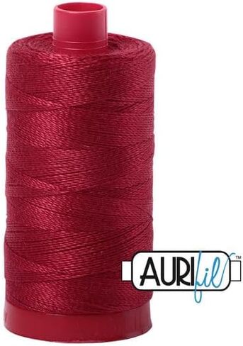 1103 Burgundy Aurifil Cotton 12 WT Large Spool in Saudi Arabia