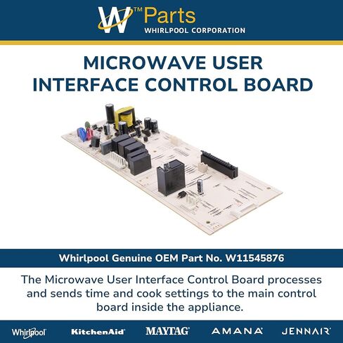 ويرلبول W11545876 OEM لوحة تحكم واجهة المستخدم للميكروويف، متعدد الألوان in Kuwait