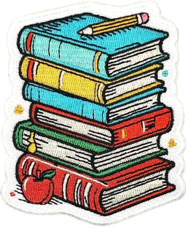 كتب مقاس 3.5 بوصة يمكن كيها على رقعة - حقيبة كتب مطرزة، كتب تعليم معلم المدرسة، زينة يمكن كيها على الخياطة على الرقع للثقوب، والملابس، والجينز، والقبعات، وحقائب الظهر، والملابس - رقعة الكتب in Kuwait