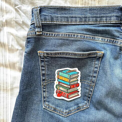 كتب مقاس 3.5 بوصة يمكن كيها على رقعة - حقيبة كتب مطرزة، كتب تعليم معلم المدرسة، زينة يمكن كيها على الخياطة على الرقع للثقوب، والملابس، والجينز، والقبعات، وحقائب الظهر، والملابس - رقعة الكتب in Kuwait