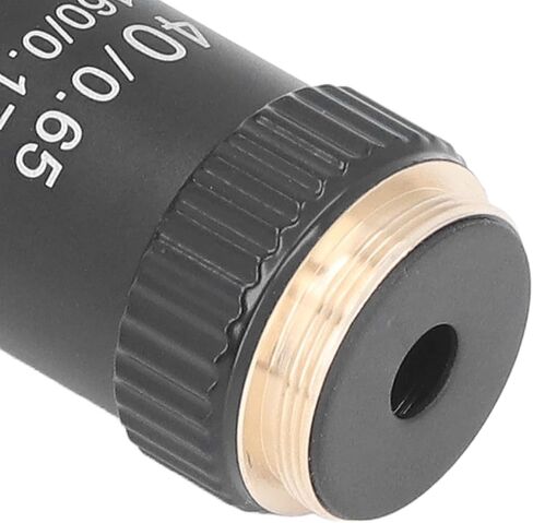 Generic Achromatic Microscope Objective, 40X High Magnification 20.2mm Thread Standard RMS Black 195 in Saudi Arabia