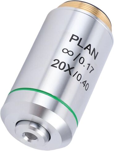 Dpofirs 20X Plan Infinitys Objective Lens, Fully Coated Optical Glass Lens with Universal 20.2mm Interface for Biological Microscope in Saudi Arabia