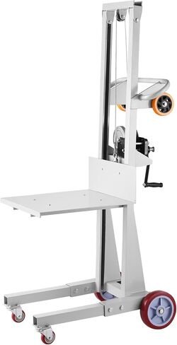 رفع المواد الهيدروليكية Vevor ، مكدس Winch القابل للطي 450 رطل 39.4 '' أقصى ارتفاع مع عجلات مطاطية سميكة 9 '، عجلات أمامية دوارة ، لوحة منصة الصلب القابلة للإزالة ، الشوك القابلة للتعديل in Saudi Arabia