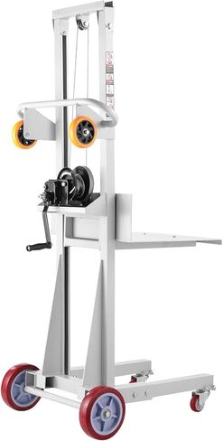 رفع المواد الهيدروليكية Vevor ، مكدس Winch القابل للطي 450 رطل 39.4 '' أقصى ارتفاع مع عجلات مطاطية سميكة 9 '، عجلات أمامية دوارة ، لوحة منصة الصلب القابلة للإزالة ، الشوك القابلة للتعديل in Saudi Arabia