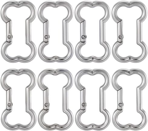 SUNNYCLUE 1 Box 10 Colors Dog Bone Carabiner Clip Cute Lobster Claw Clasps Bulk Colorful Alloy Spring Carabiner Trigger Snap Buckle Keychain Findings for Key Ring Bag Charms Handbag DIY Crafts Purse in Saudi Arabia