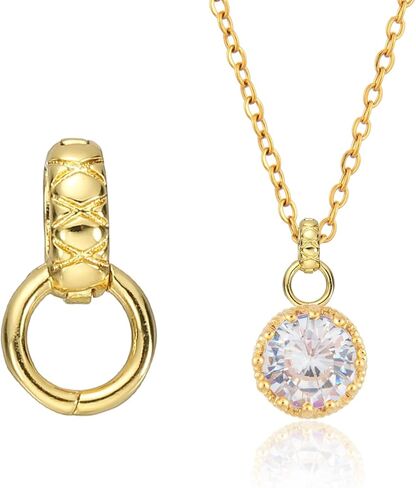 PATIKIL Bails for Jewelry Making, 13.5mm Pendant Bail Connector Double Bail Clasps for Bracelet Necklace Pendants Dangle Charm DIY Craft, Gold in Saudi Arabia