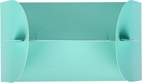 Bio Tek 8.5 x 4.8 x 5.5 Inch Gable Boxes For Party Favors, 25 Attractive Gift Boxes - Clear PET Window, With Built-In Handle, Turquoise Paper Barn Boxes, Disposable in Saudi Arabia