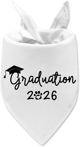 باندانا تخرج الكلب 2026 وشاح الحيوانات الأليفة قابل للتعديل للكلاب الكبيرة والمتوسطة والصغيرة، هدية إعلان التخرج للكلب، زي تخرج الكلب، ملحقات دعامة لمحبي الكلاب، المحامي والممرضة in Kuwait