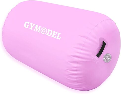 Air Roller Gymnastics Barrel Inflatable Tumbling Roller Air Mat, Air Barrel Gymnastics Tumble Track Mat with Pump for Backhandspring/Training Cheerleading/Yoga/Home and Outdoor Use in Saudi Arabia