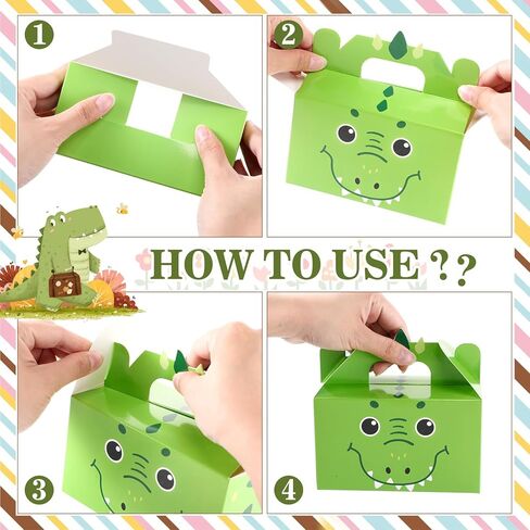 PerKoop 24 Pcs Safari Animal Party Favor Box Jungle Safari Animal Treat Box Gift Cute Zoo Animal Goodie Boxes Cardboard Candy Gift Box for Kids Girl Boy Baby Shower Jungle Theme Party Supplies in Saudi Arabia