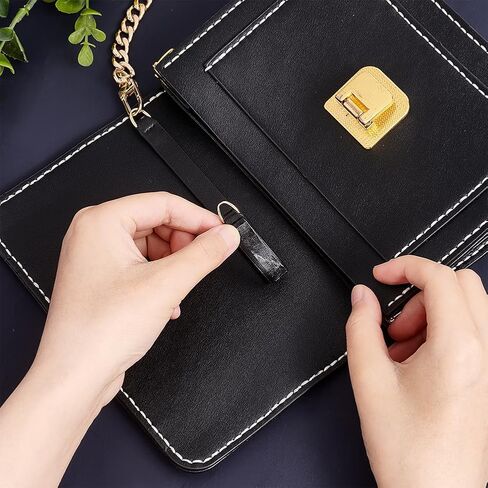 WADORN حقيبة كلاتش تحويل شريط جلدي، 7.3 بوصة DIY محفظة سلسلة حزام اتصال الملحقات حقيبة مغلف تحويل حزام جلدي مع مشبك على شكل حرف D لمحفظة WOC حقيبة يد Uptown Clutch in Saudi Arabia