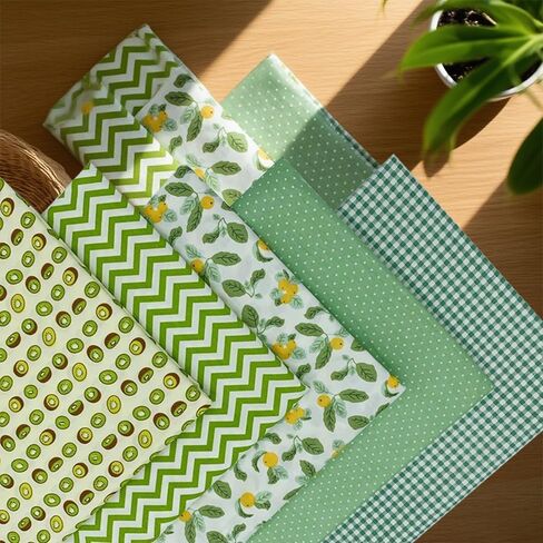 5 Pcs Cotton Patchwork Fabrics, 100% Twill Cotton, 25 x 25 cm DIY Cartoon Printed Craft Fabrics, Handmade,Patchwork for Sewing DIY Crafts in Saudi Arabia