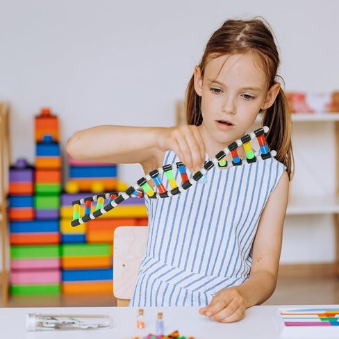مجموعة نماذج IMIKEYA DNA، هيكل حلزوني مزدوج، لعبة تعليمية علمية، لوازم الفصول الدراسية لعلم الأحياء، متعددة الألوان، 15. 74 بوصة in Saudi Arabia