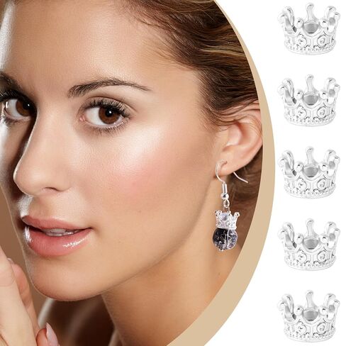 Crown Charms, 3D Alloy Mini Crowns for Crafts, Vintage Crown Beads, DIY Crowns Charm Supplies in Saudi Arabia