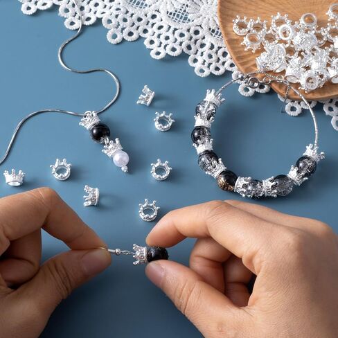 Crown Charms, 3D Alloy Mini Crowns for Crafts, Vintage Crown Beads, DIY Crowns Charm Supplies in Saudi Arabia