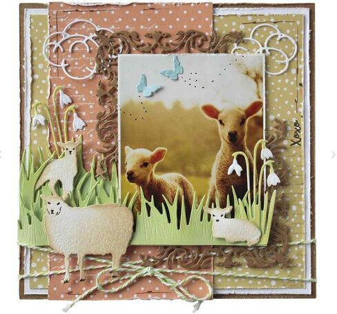 6 مجموعة حافة العشب قطع معدنية يموت لسكرابوكينغ زهرة صناعية النقش قالب الإستنسل DIY بها بنفسك ألبوم بطاقة صنع ديكور كرافت ألبوم الصور in Kuwait