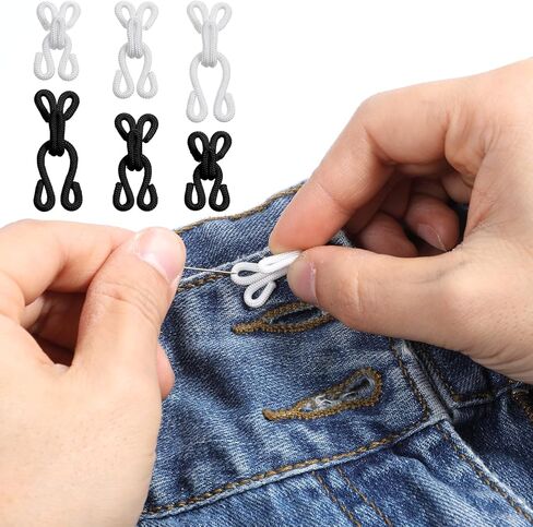 36 Pairs Hook and Eye Sewing Closure Fur Hooks and Eyes Fabric Fur Hooks Fasteners Press Closures Covered for Crafts Clothing Locks Bras Coats DIY Craft Projects Pet Clothing Wraps and Jackets in Saudi Arabia