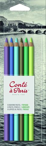 Conté à Paris Pastel Pencils, Set of 6, Landscape in Saudi Arabia