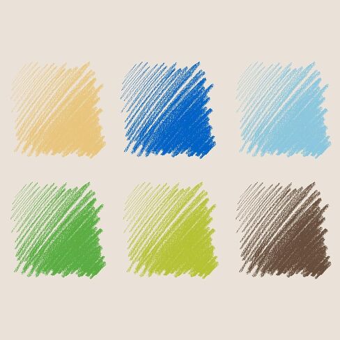 Conté à Paris Pastel Pencils, Set of 6, Landscape in Saudi Arabia