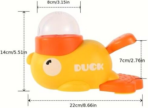 Dog Feeding Dispenser, Interactive Push Type, Slow Food Puzzle Feeding Device, Cute Duck Shaped Design in Saudi Arabia