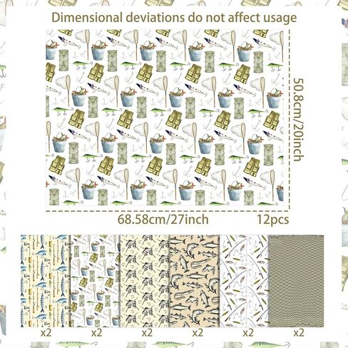 JeVenis 12 Sheets Fishing Gift Wrapping Paper Colorful Fish Gift Wrap Paper for Baby Shower Fishing Theme Birthday Party DIY Craft 28 x 20 Inches in Saudi Arabia