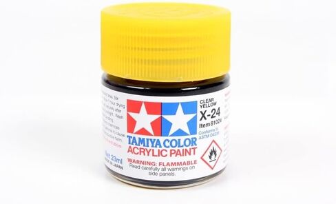 TAMIYA Acrylic X-24 Gloss Clear Yellow 23ml TAM81024 in Saudi Arabia