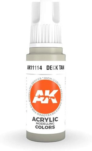 AK Interactive 3rd Gen Acrylic Deck Tan 17ml - Model Building Paints and Tools # 11114 in Saudi Arabia