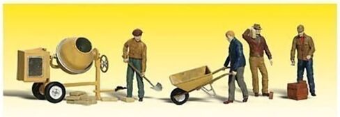 Masonry Workers w/Accessories (4) O Scale in Saudi Arabia