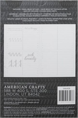 Kelly Creates- Peace Journal Alphabet Review Sheets, 104 sheets, For Small and Large Brush Tip Pens in Saudi Arabia