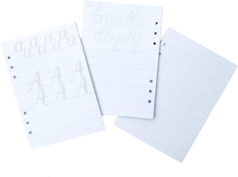 Kelly Creates- Peace Journal Alphabet Review Sheets, 104 sheets, For Small and Large Brush Tip Pens in Saudi Arabia