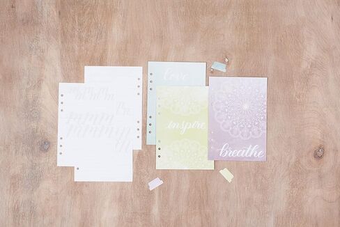 Kelly Creates- Peace Journal Alphabet Review Sheets, 104 sheets, For Small and Large Brush Tip Pens in Saudi Arabia