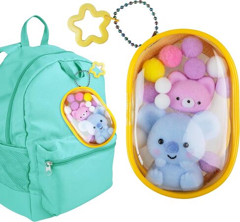 ORB Tabalicious Gacha Pouch TABA Squishy Keychain Charms - Koala and Cat Gachapon TABA Squishies with Pouch - Soft, Sticky Collectible TABA Fidget Stress Ball Toys for Kids, Backpacks, Keys and More in Saudi Arabia