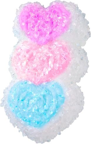 لعبة إسفنجية من ORB Tabalicious Sugar Pops TABA Rainbow ثلاثية القلب - قلوب مرتبطة باللون الأرجواني والوردي والأزرق مع بريق - إسفنجات TABA الناعمة اللزجة - ألعاب تململ كرة الضغط الإسفنجية الممتعة للأطفال والكبار in Saudi Arabia