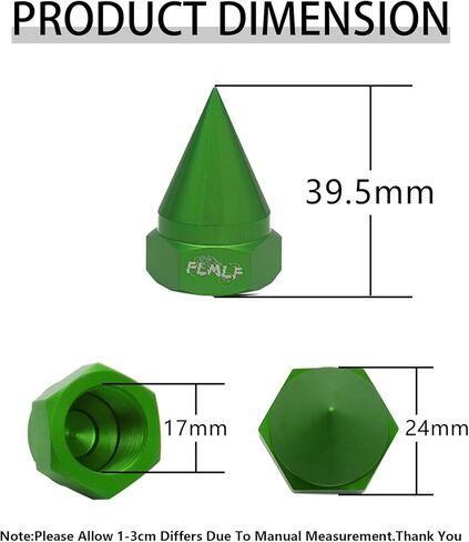 FLMLF CNC Metal Front Rear 24mm Hex Hub Wheel Nut Cap Set Green for 1/5 HPI ROFUN BAHA ROVAN KM Baja 5B 5T 5SC Rc Car Parts in Saudi Arabia