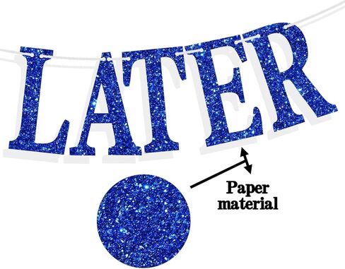 Ski Ya Later Twenties Banner, Apres Ski Birthday Party Decorations, RIP 20s, 30th Skiing Birthday Party Decoration, Sport Skier Bday Party Decorations Blue Glitter in Saudi Arabia