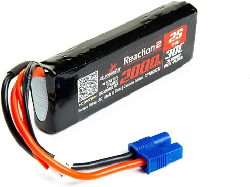 Dynamite Reaction2 7.4V 2000mAh 2S 30C LiPo EC3 Minis TWH DYNB20233 بطاريات السيارات وملحقاتها in Saudi Arabia