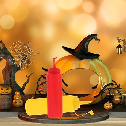 ibasenice Fake Ketchup Mustard Bottle - 2PCS Funny Ketchup Prank Toys Mustard Prank Ketchup Bottle Ketchup Squirt Prank Toys in Saudi Arabia