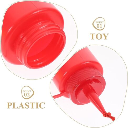 ibasenice Fake Ketchup Mustard Bottle - 2PCS Funny Ketchup Prank Toys Mustard Prank Ketchup Bottle Ketchup Squirt Prank Toys in Saudi Arabia