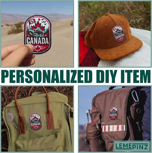 Canada 3 Inches Embroidery Patch, Nature Iron On/Sew On Travel Embroidered Applique Patch, Travel Patches, Fabric Patches for Clothes Backpacks Hats, DIY Accessories Gifts for Travel Lovers in Saudi Arabia