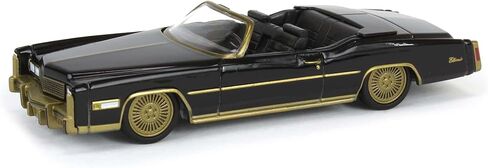 Truck 1/64 1976 Cadillac Eldorado Convertible Black Gold California Lowriders 63070-F in Saudi Arabia