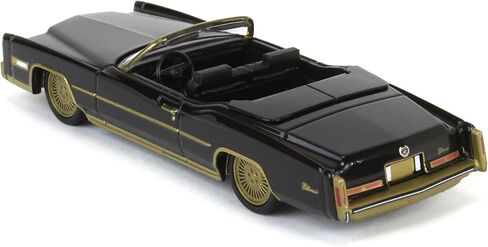 Truck 1/64 1976 Cadillac Eldorado Convertible Black Gold California Lowriders 63070-F in Saudi Arabia
