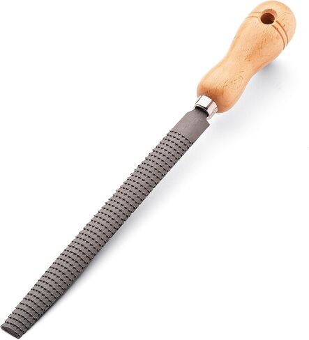 أداة 8 "أداة مستديرة - ملف معدني من الصلب عالي الجودة ، Rasp Woodworking Rasp مع 4" مقبض خشبي الزان - متينة الخشب متينة وطويلة الأمد من أجل الصنع الخشبي لتشكيل الأسطح المنحنية بواسطة أدوات مقاطعة الملوك in Saudi Arabia